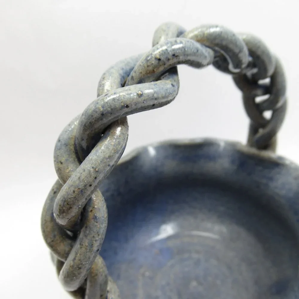 Braided Handle Ragsdale Pottery Basket